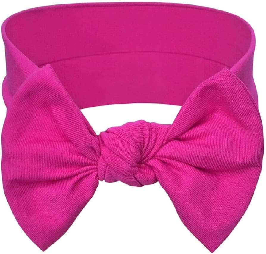 Baby Girl Headbands-Infant,Toddler Cotton Handmade Hairbands with Bows Child Hair Accessories (Fu... | Amazon (US)