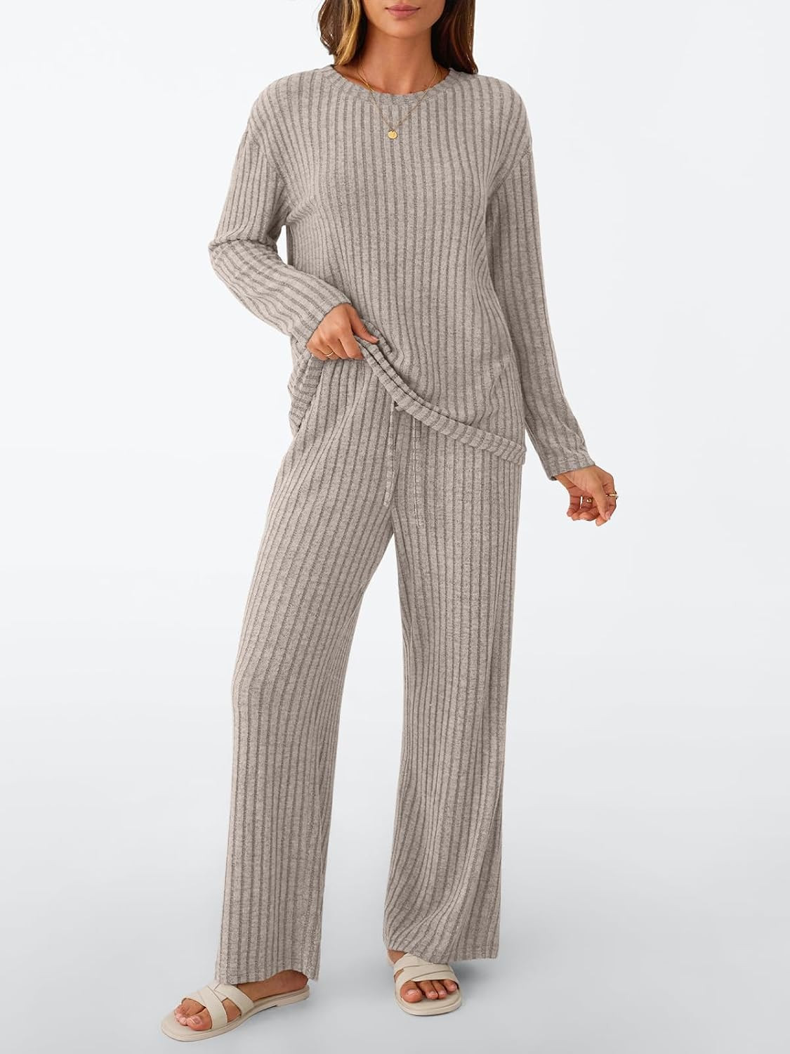 LILLUSORY Womens Lounge Sets 2 Piece Matching Pajamas Fall Outfits 2026 | Amazon (US)