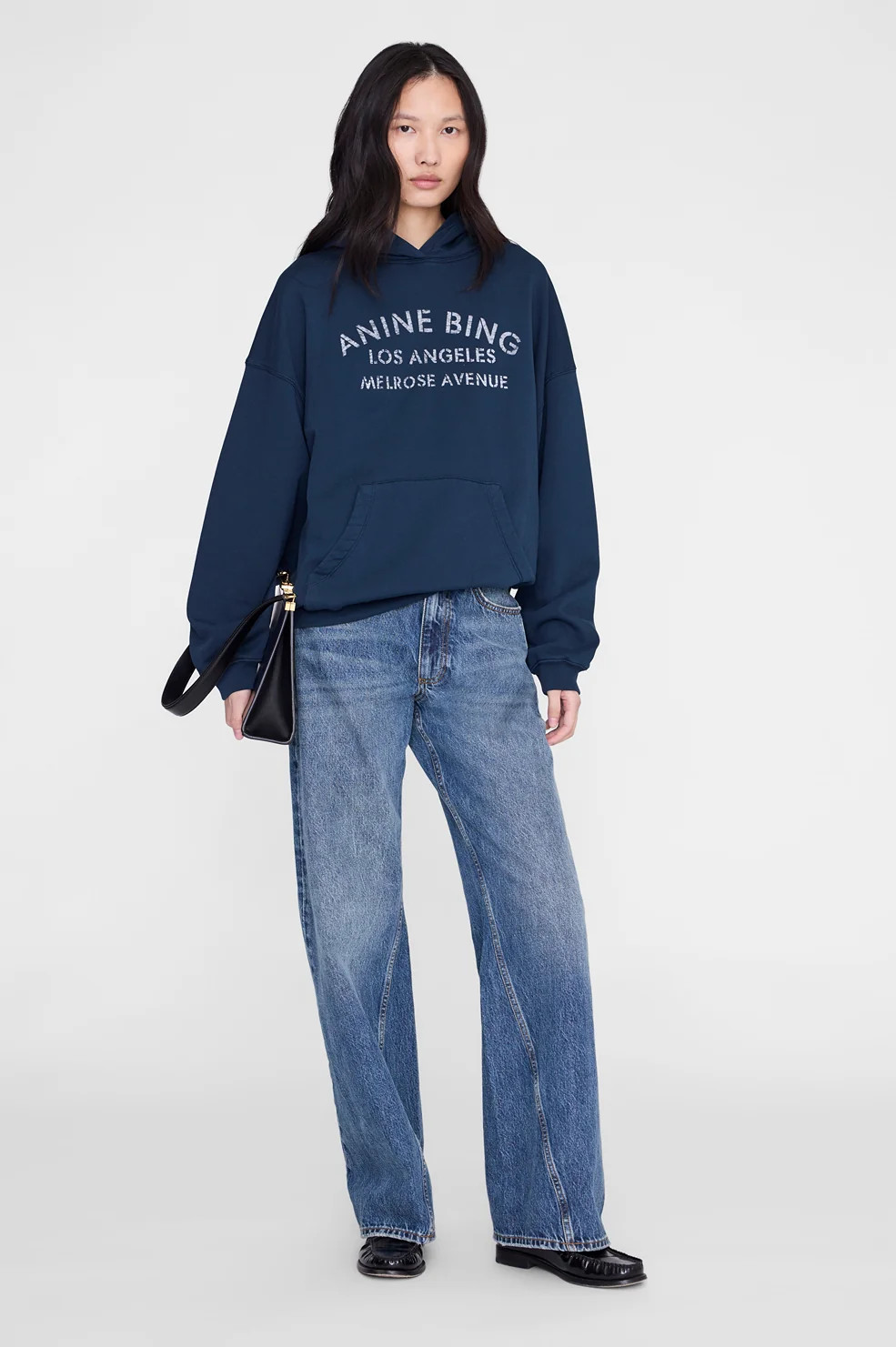 Harvey Sweatshirt New Classic - Medium Heather Grey | Anine Bing