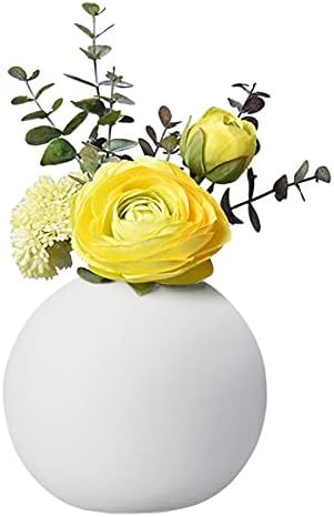 GeLive Ceramic Bud Vase, Decorative Round Flower Vase, Hydroponics Container, Reed Diffuser, Flor... | Amazon (CA)