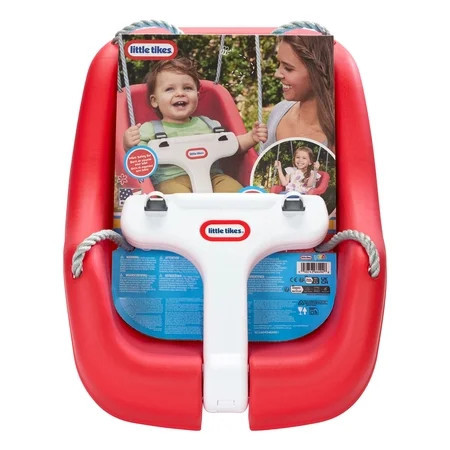 Little Tikes 2-in-1 Snug 'n Secure T Bar Swing- Red, Baby and Toddlers Ages 9 Months - 4 Years | Walmart (US)