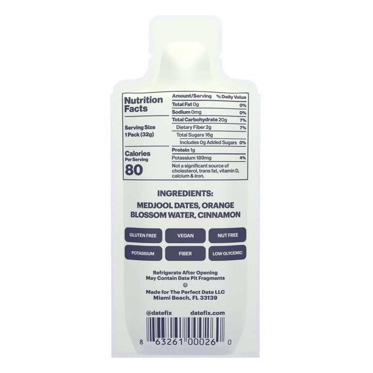 (3 pack) DATEFIX® Cinnamon Whole Food Energy Snack, 1.13 oz Pouch | Walmart (US)