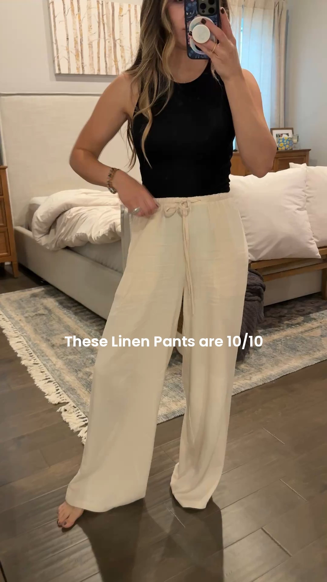 Linen pants are 10/10
I’m 5’4 and wearing the XS 

Runs TTS and has an adjustable drawstring 


#LTKFindsUnder50 #LTKU #LTKStyleTip