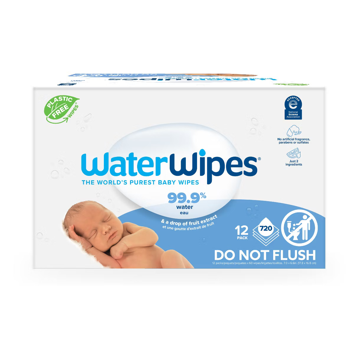 WaterWipes Plastic-Free Original Unscented 99.9% Water Based Baby Wipes - (Select Count) | Target