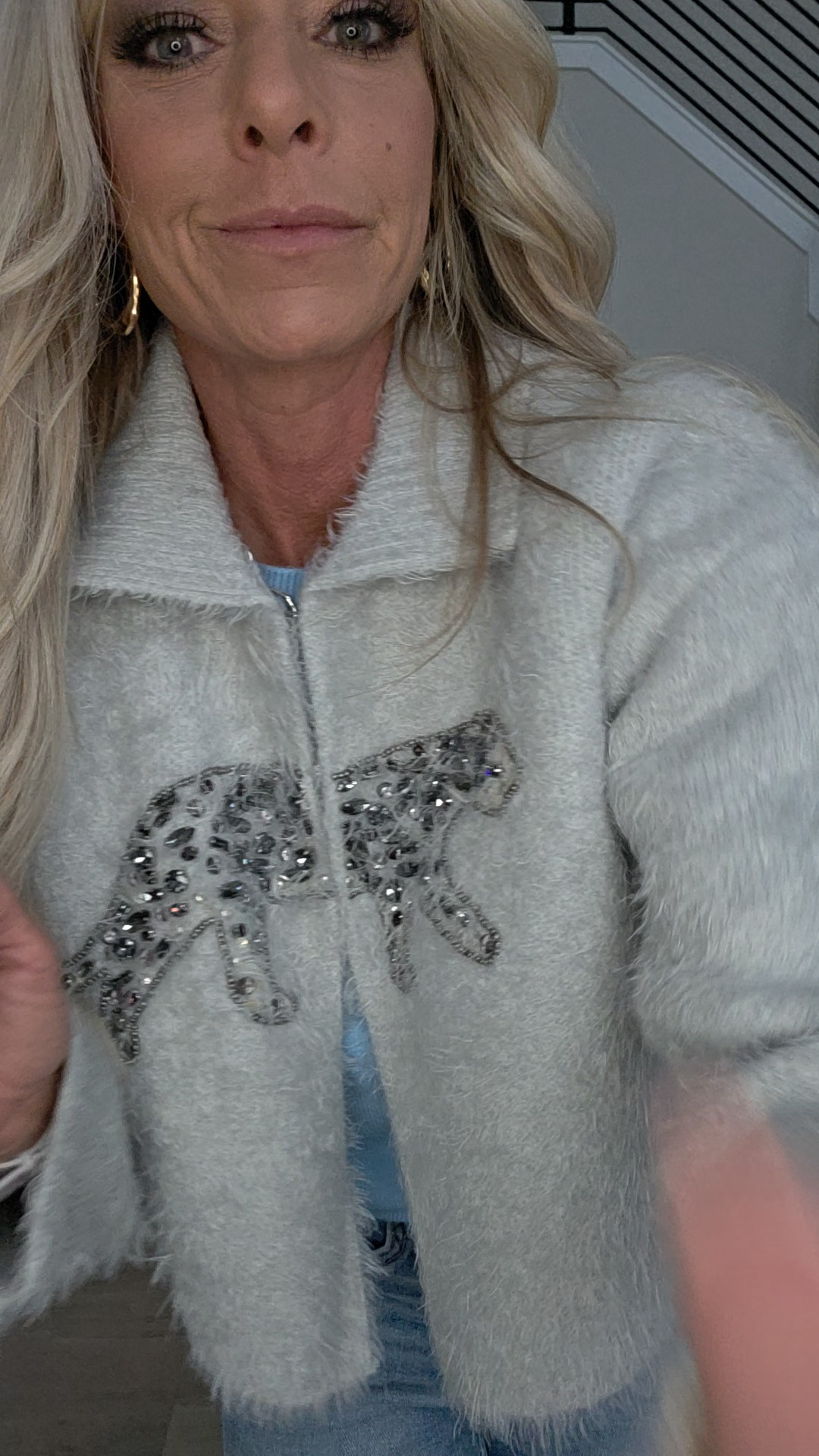 This sweater is everything! ♥️❤️THANK YOU for being here and following/shopping with me! (You can follow me on Instagram for daily outfits!)SIZING NOTES: ❤️ For reference I'm 5' 4", wearing .........#fashion #fashionover40 #ootd #grwm #trending #casualstyle #Workwear #petite #anntaylor #over40fashion #affordablefashion #fitness #express #Anthropologie #loft #whbm #weekend #colorado #summerfashion #datenight #capsule #worklooks #suiting #outfitideas #matching #fall Designer #fauxleather #leather #suede WeekendRailsEvereveAnimal PrintLeopardCheetahSpottedNeutralSkirtDressLBDTigerZebraMochaTanBeige PinkFloralSheerBlackWinter FashionHolidayChristmasNew YearEventGalaMaxi dressVacationCatRHINESTONESEmbellishmentsFuzzyWarmWinter

#LTKootd #LTKgrwm #LTKOver40