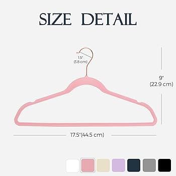 HOUSE DAY Pink Velvet Hangers 100 Pack, Premium Non-Slip Felt Clothes Hangers, Sturdy Heavy Duty ... | Amazon (US)