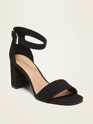 Faux-Suede High-Heel Sandals for Women | Old Navy (US)