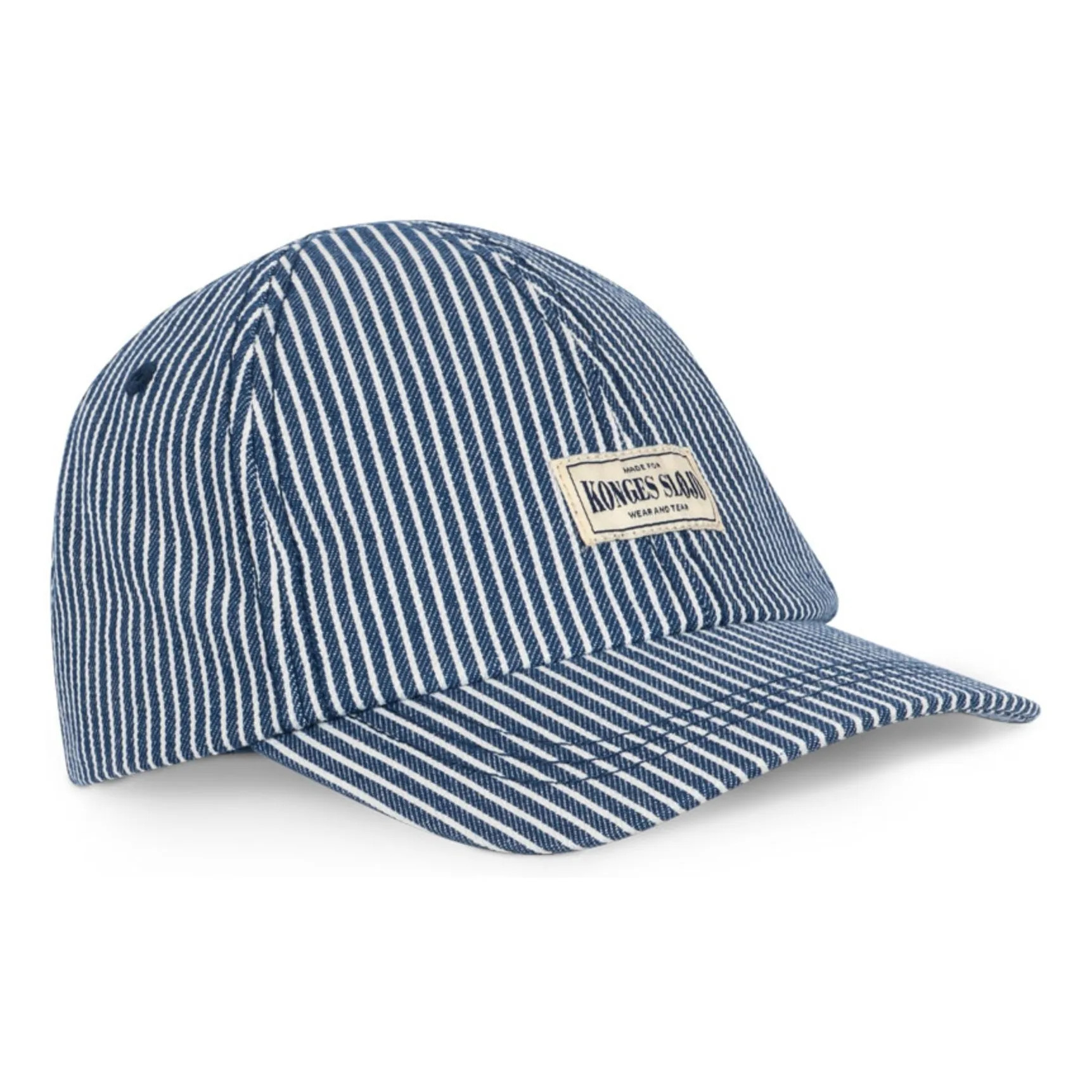 Luc Striped Organic Cotton Cap | Blue | Smallable