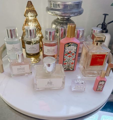 I use to only wear body spray due to migraines but since doing Botox for migraines for years then and making diet lifestyle changes to stop using the Botox I now don’t get them like I use to do I now can use perfume and I love Baccarat it’s my fave I have the latest bottle and then I also love light floral, citrus and vanilla scents too. Check out some of my faves and linking my perfume tray, wait to see my hubby’s cologne he is a cologne man being Cuban he loves his scents and owns all the best.. 

Perfume , body spray 

#perfume #bodyspray #scentsforher #baccarat #gucci #vanillascents #giftsforher #giftguide #gift

#LTKstyletip #LTKHoliday #LTKbeauty