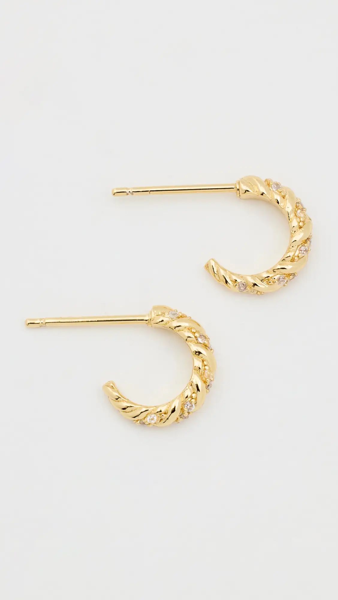 By Adina Eden Rope Open Hoop Earrings | Shopbop | Shopbop