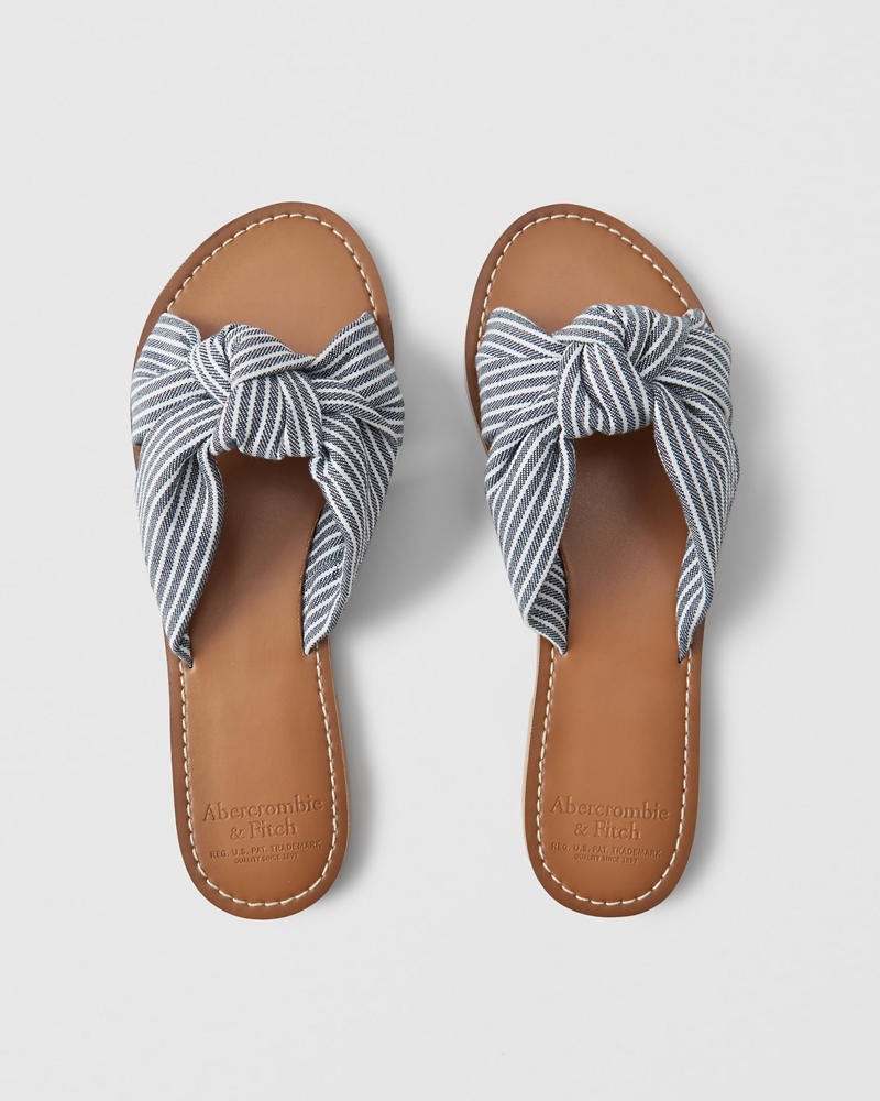 Knot Slide Sandals | Abercrombie & Fitch US & UK