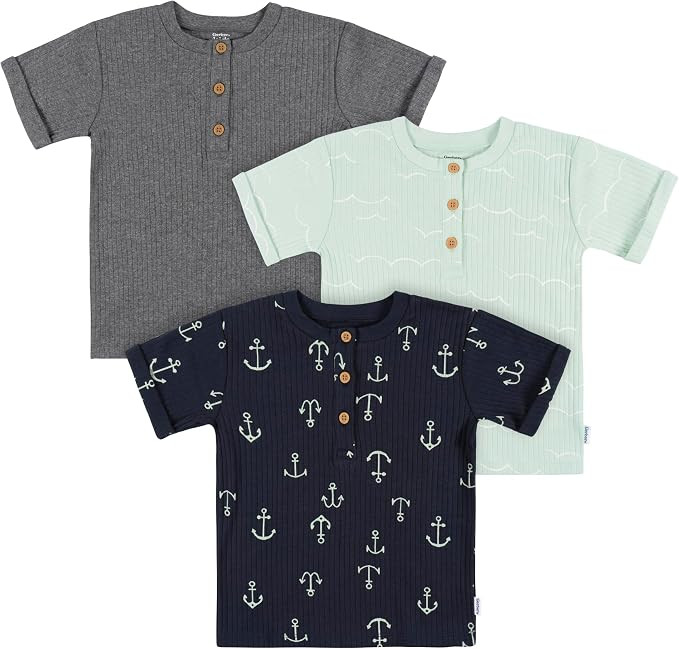 Gerber Baby Boys' and Toddler 3-Pack Short Sleeve Pocket Tees | Amazon (US)
