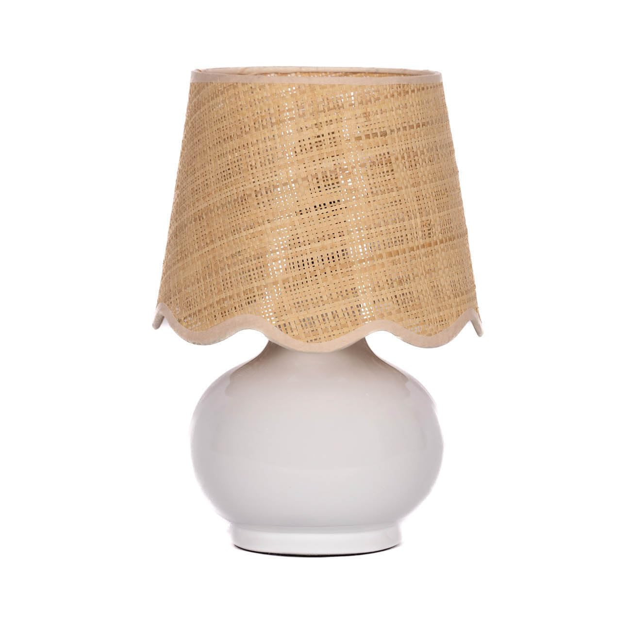 Benton Ceramic Table Lamp with Fabric Shade – 13" Bedside Accent Lamp for Bedroom, Living Room ... | Amazon (US)