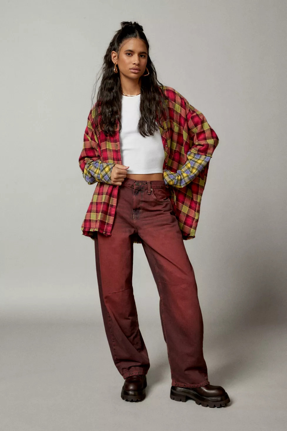 BDG Logan Buckle Baggy Boyfriend Jean | Urban Outfitters (US and RoW)