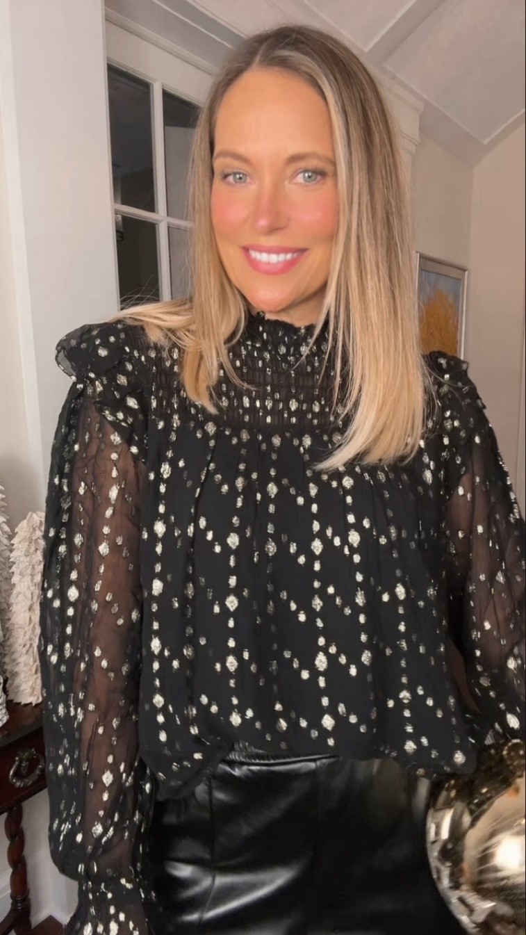 We are loving these new arrivals form Social Threads! This long sleeve patterned top is a must-have for the season! Pairs perfectly with black pants and heels for a festive dinner date! 

#LTKMidsize #LTKSeasonal #LTKOver40