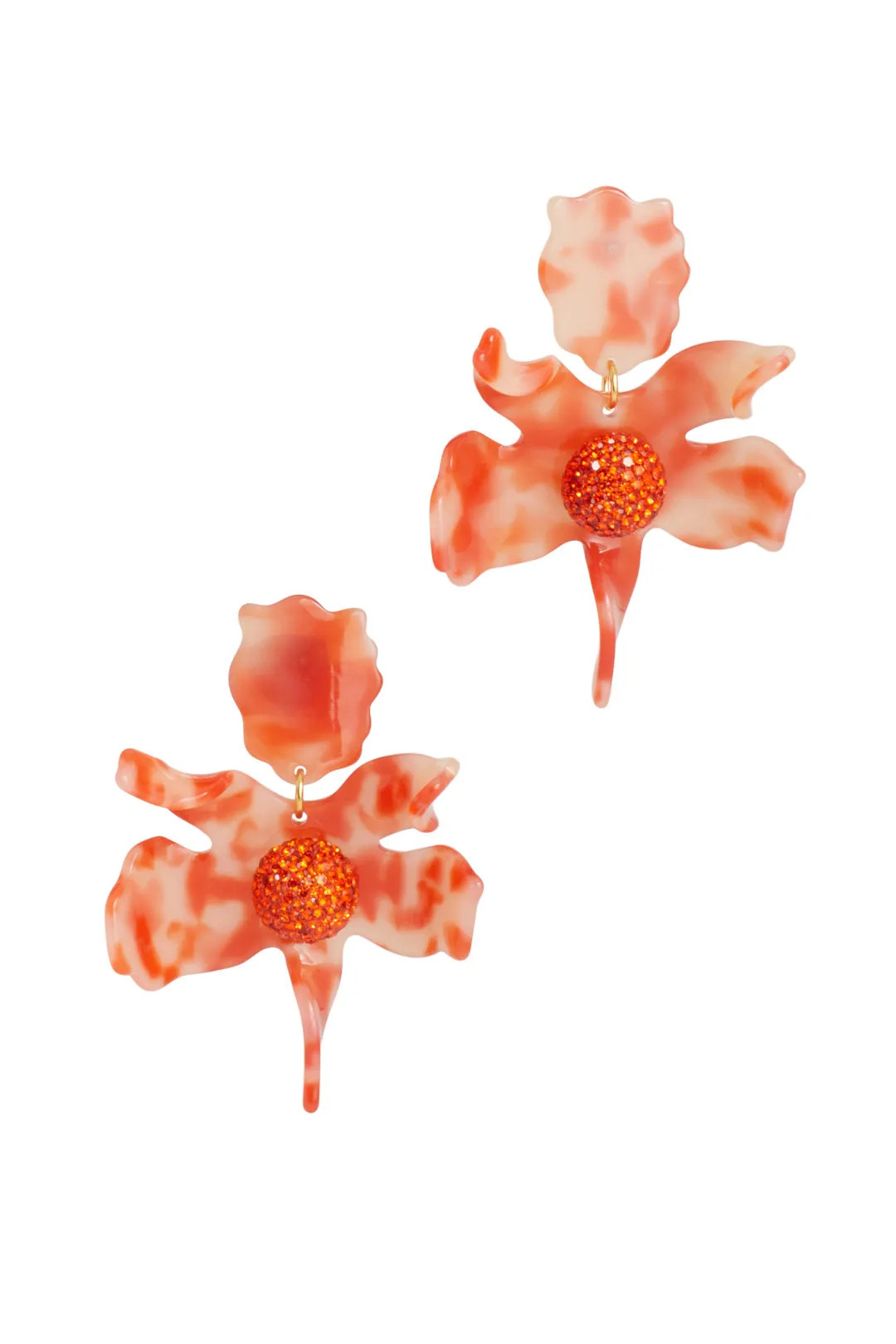 Lele Sadoughi Crystal Lily Earrings | Rent the Runway