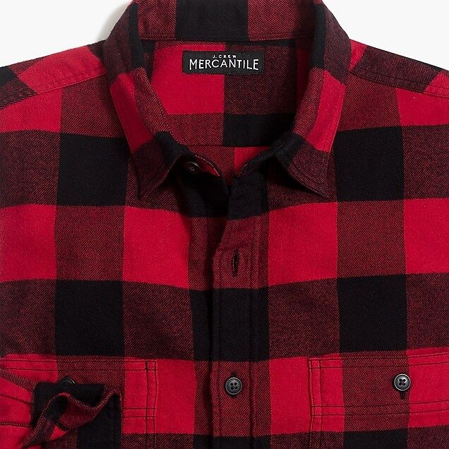 Slim-fit flannel shirt in buffalo check | J.Crew Factory