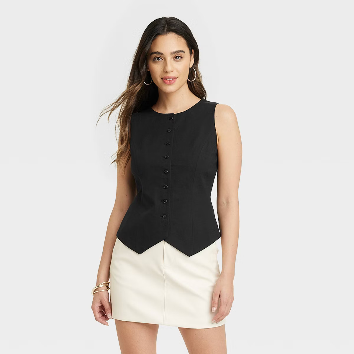 Women's Nouveau Vest - A New Day™ Black XL | Target