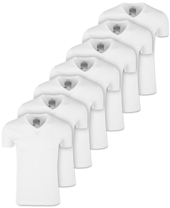 Men's 7-Pack V-Neck T-Shirts, Created for Macy's | Macys (US)