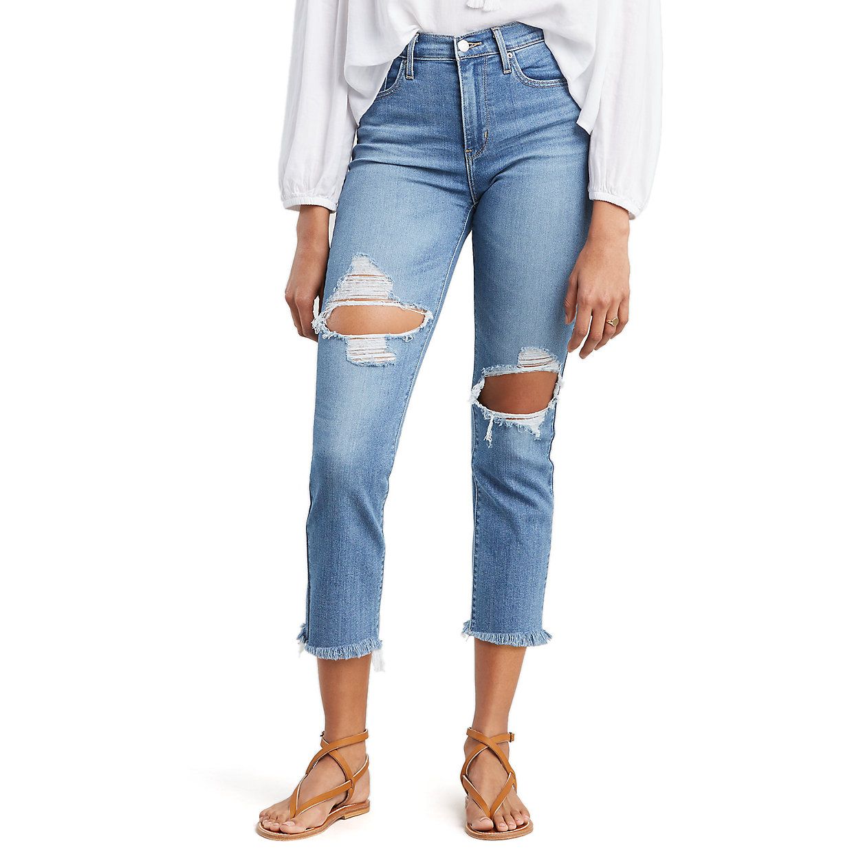 Women's Levi's® 724 High Rise Straight-Leg Crop Jeans | Kohl's