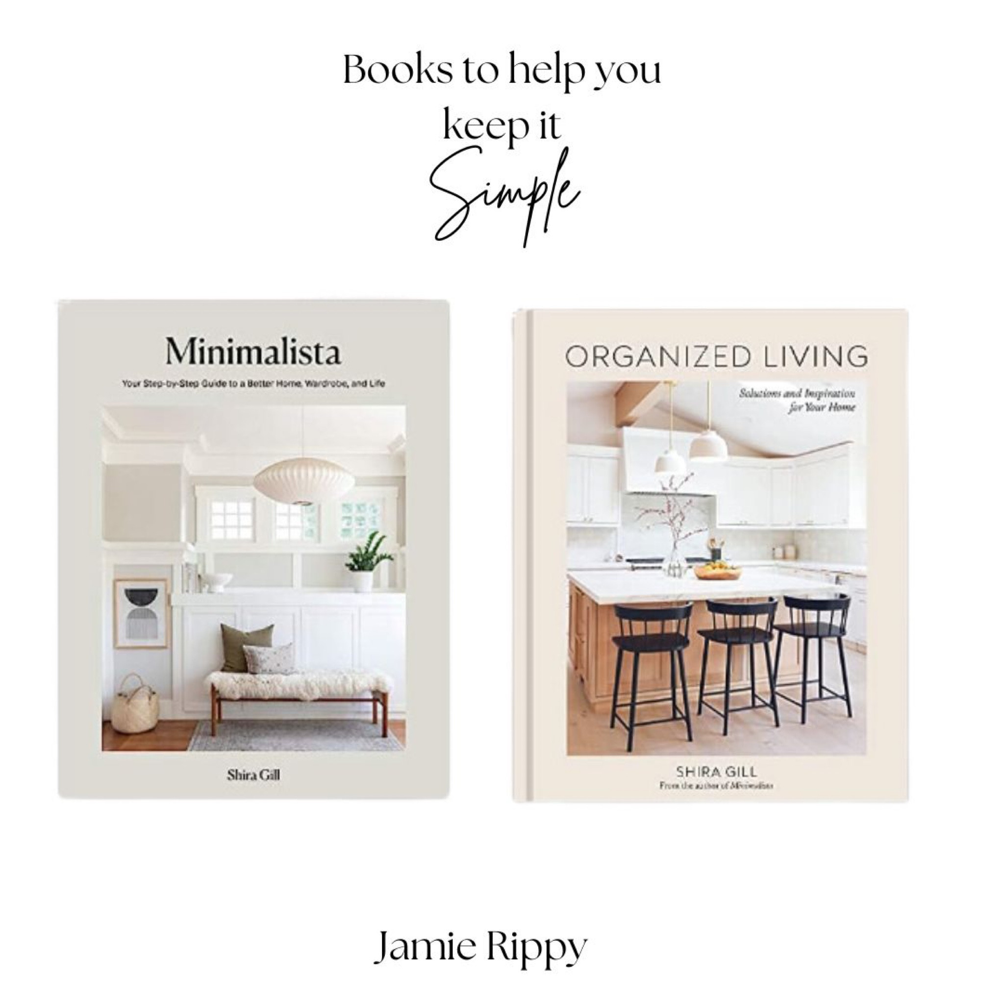 Books to help you minimize. Minimalist. simple living. Organize your home  