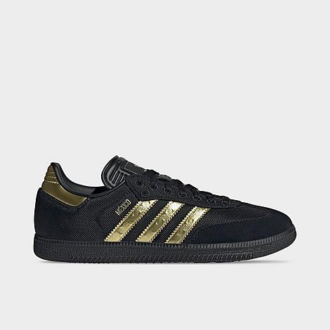 adidas Men's Originals Samba Mexico Casual Shoes in Black/Gold Metallic/Gold Metallic Size: 10.0 | Finish Line (US)