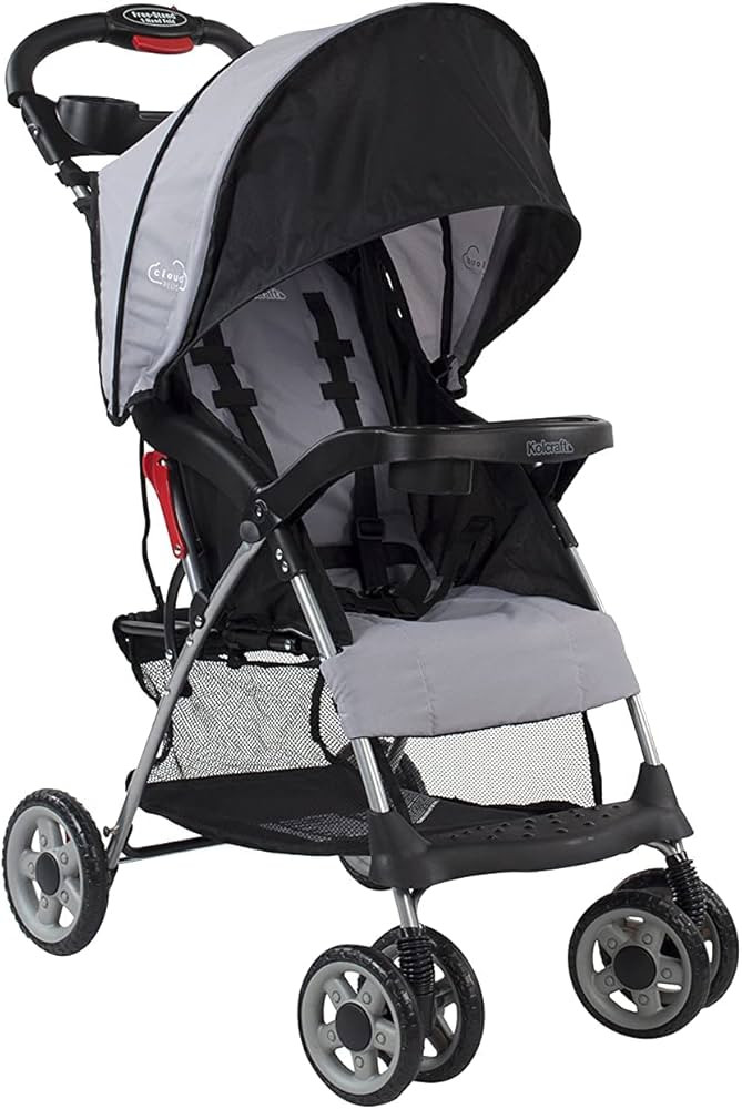 Kolcraft Cloud Plus Lightweight Easy Fold Compact Travel Toddler Stroller and Baby Stroller, Larg... | Amazon (US)