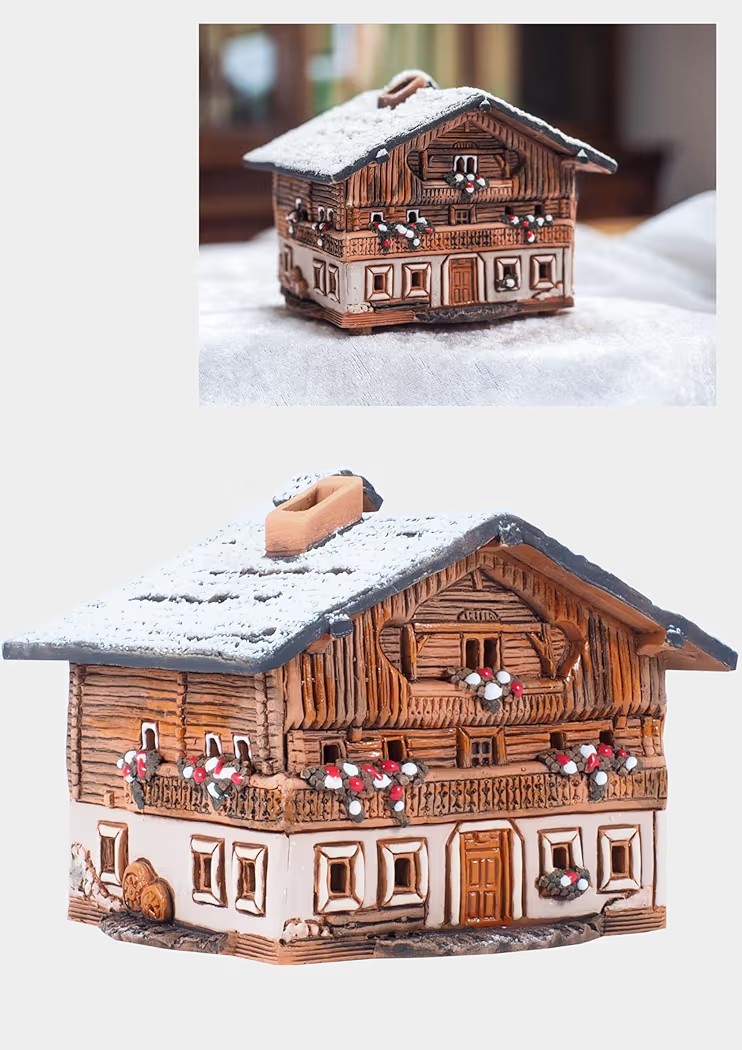 Ceramic Houses and Villages Collection - Handmade Christmas Village Miniature of Old House on Lut... | Amazon (US)