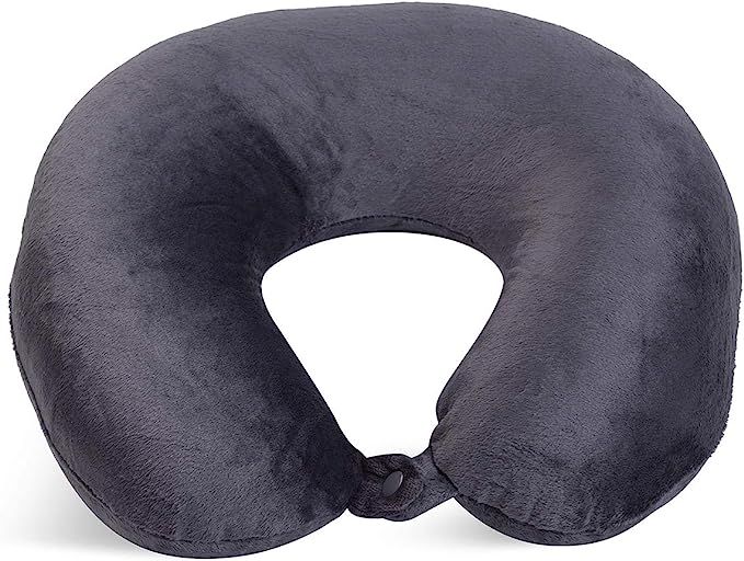 World's Best Feather Soft Microfiber Neck Pillow, Charcoal | Amazon (US)
