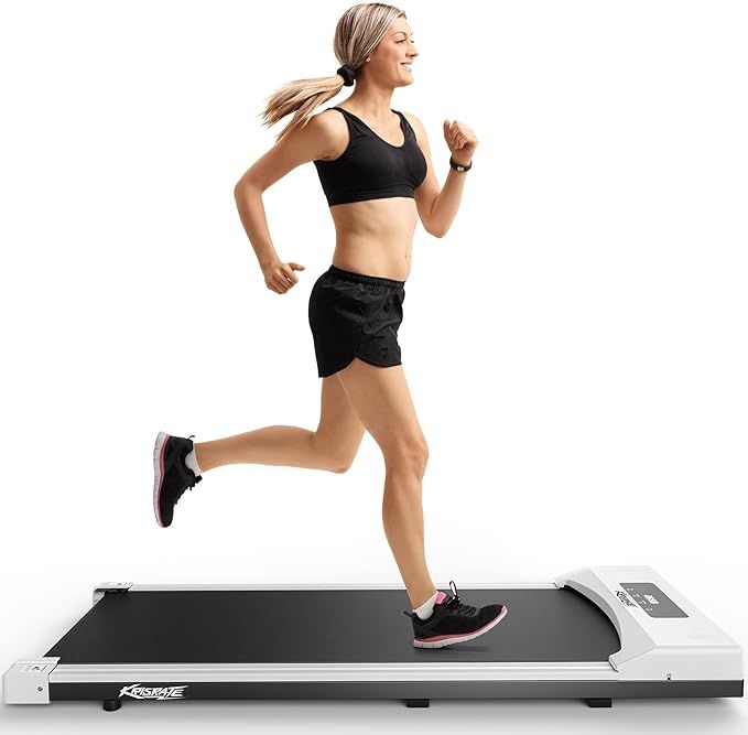 KRISRATE Walking Pad Treadmill Under Desk, Electric Under Desk Treadmill Quiet, Flat Portable Tre... | Amazon (US)