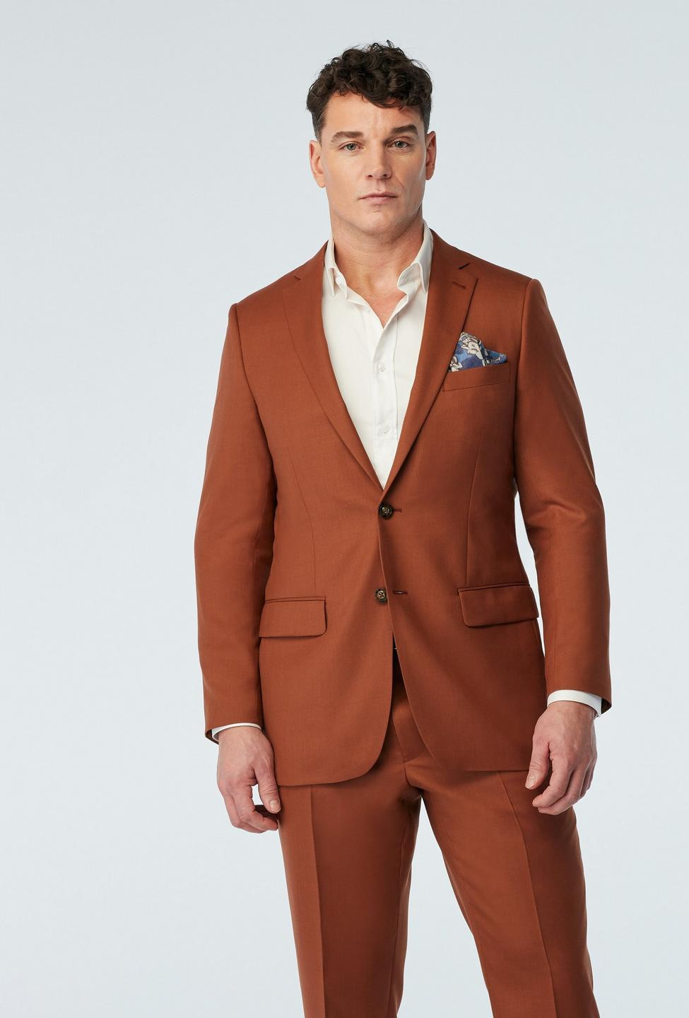 Custom Blazers Made For You - Harrogate Caramel Brown Blazer  | INDOCHINO | Indochino