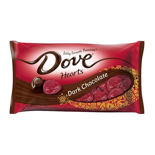 DOVE PROMISES Valentine Dark Chocolate Candy Hearts 8.87-Ounce Bag | Amazon (US)