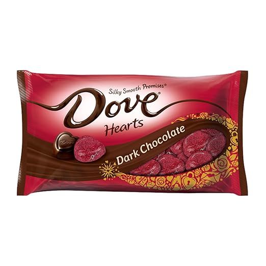 DOVE PROMISES Valentine Dark Chocolate Candy Hearts 8.87-Ounce Bag | Amazon (US)