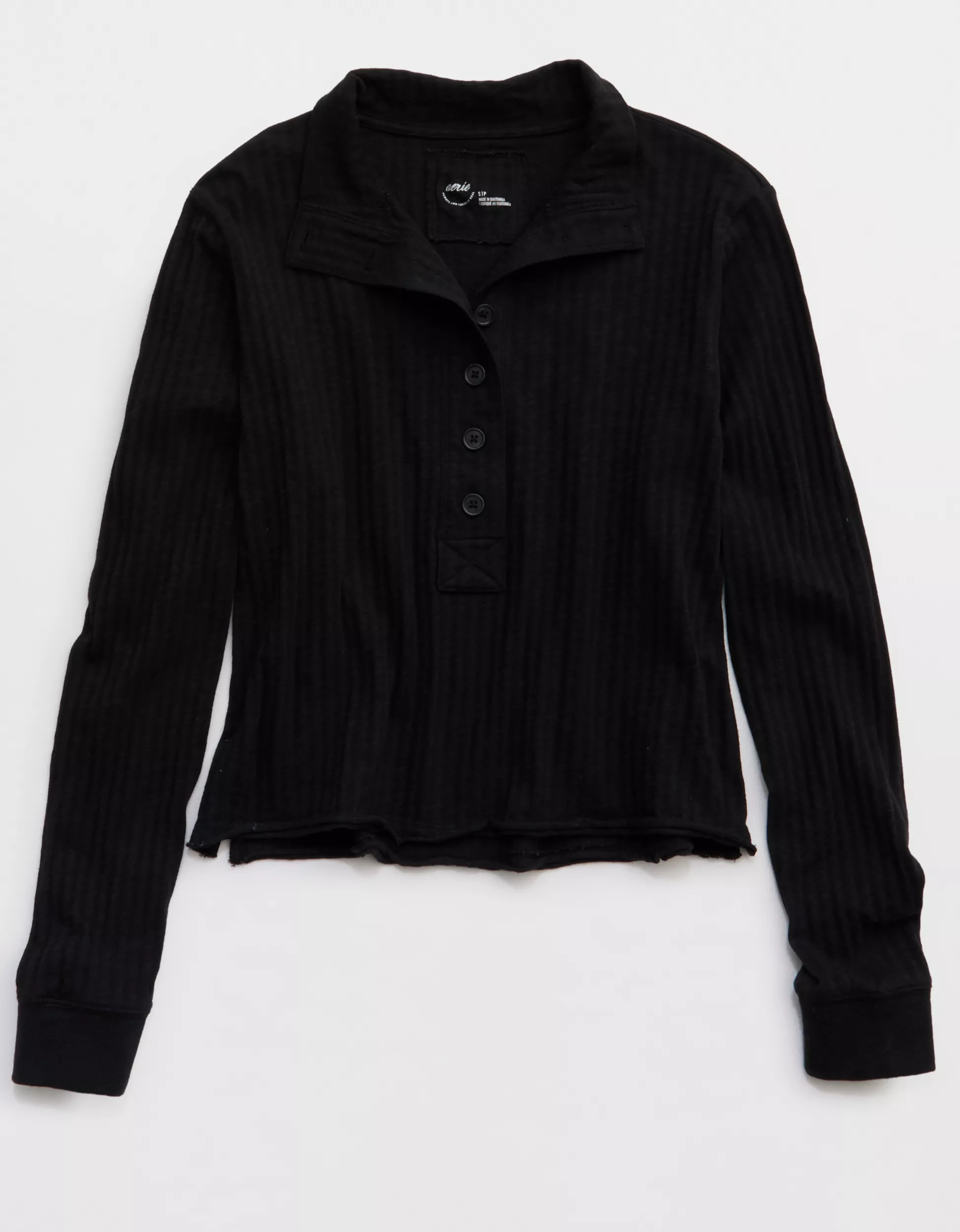 Aerie Shadow Stripe Henley T-Shirt | Aerie