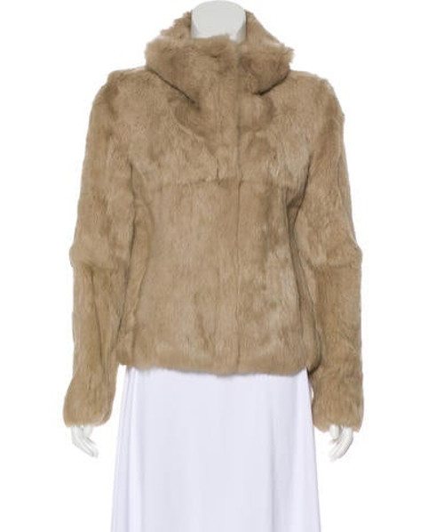 Fur Lightweight Jacket Beige | The RealReal