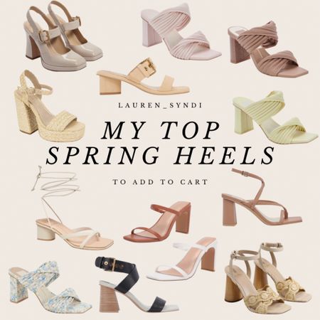 Spring heels 

#LTKSeasonal #LTKunder100 #LTKshoecrush