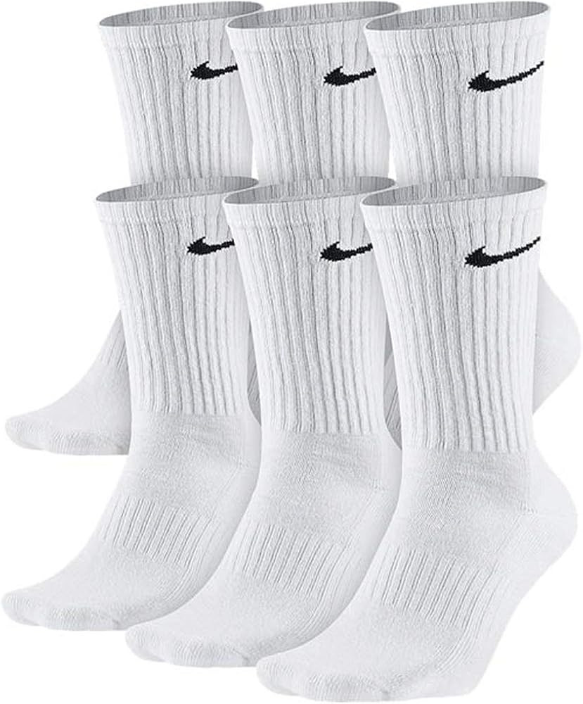 NIKE Performance Cushion Crew Socks with Bag (6 Pairs) | Amazon (US)