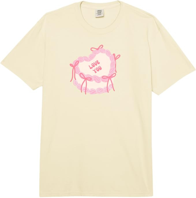 Valentine's Day Cake Comfort Colors Adult Heavyweight T-Shirt | Amazon (US)