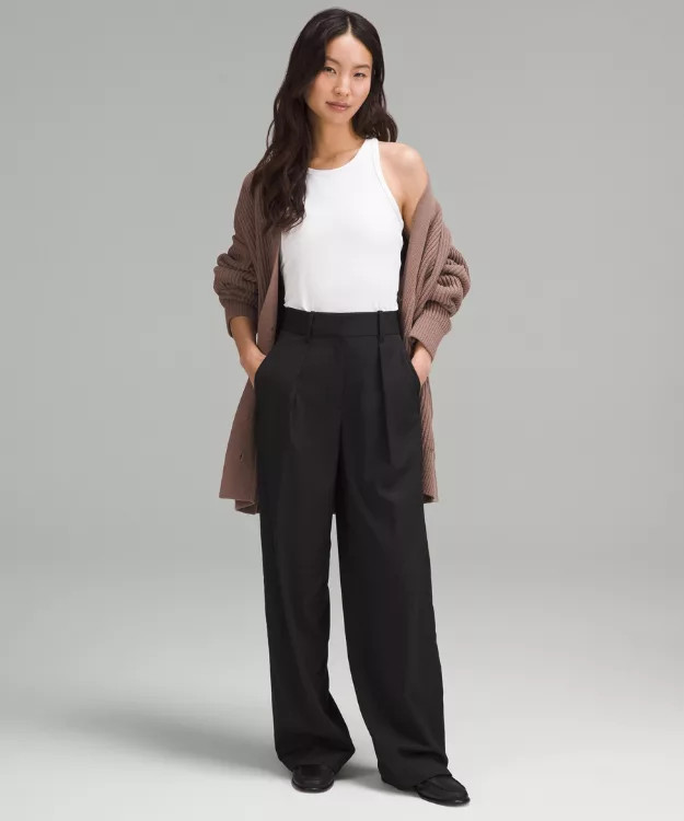 Modal-Blend Pleated High-Rise Trouser  Asia Fit | lululemon (AU)
