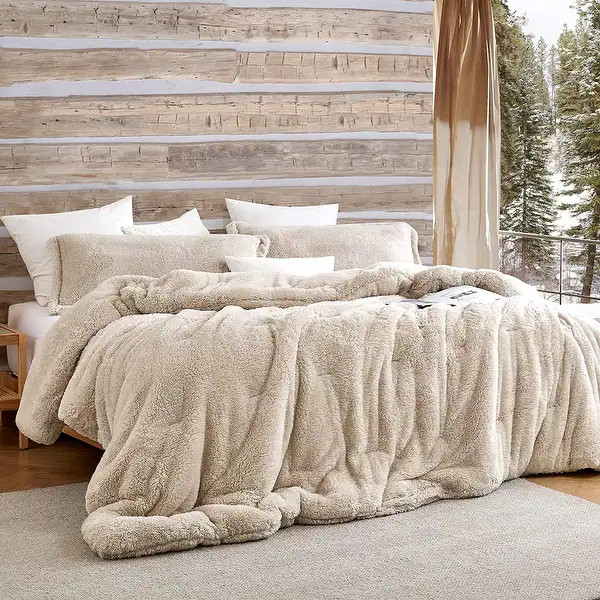 Coma Inducer® Oversized Comforter - The Original Plush - White Sand | Bed Bath & Beyond