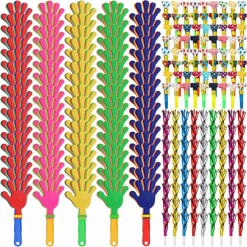 Yunsailing 224 Pcs Party Noise Makers Bulk Include Hand Clapper Noisemaker for Sporting Events Gl... | Amazon (US)