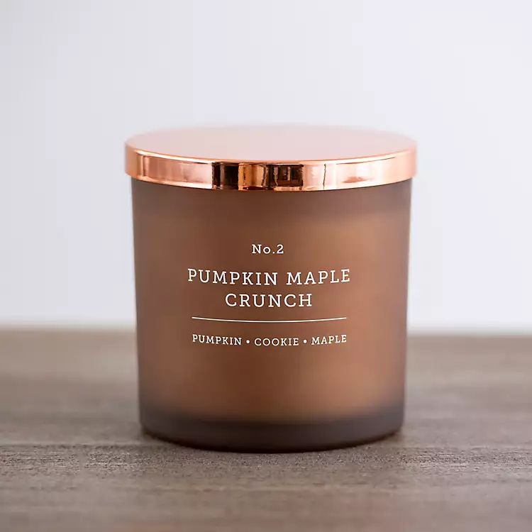 New! Maple Crunch Triple Wick Jar Candle | Kirkland's Home