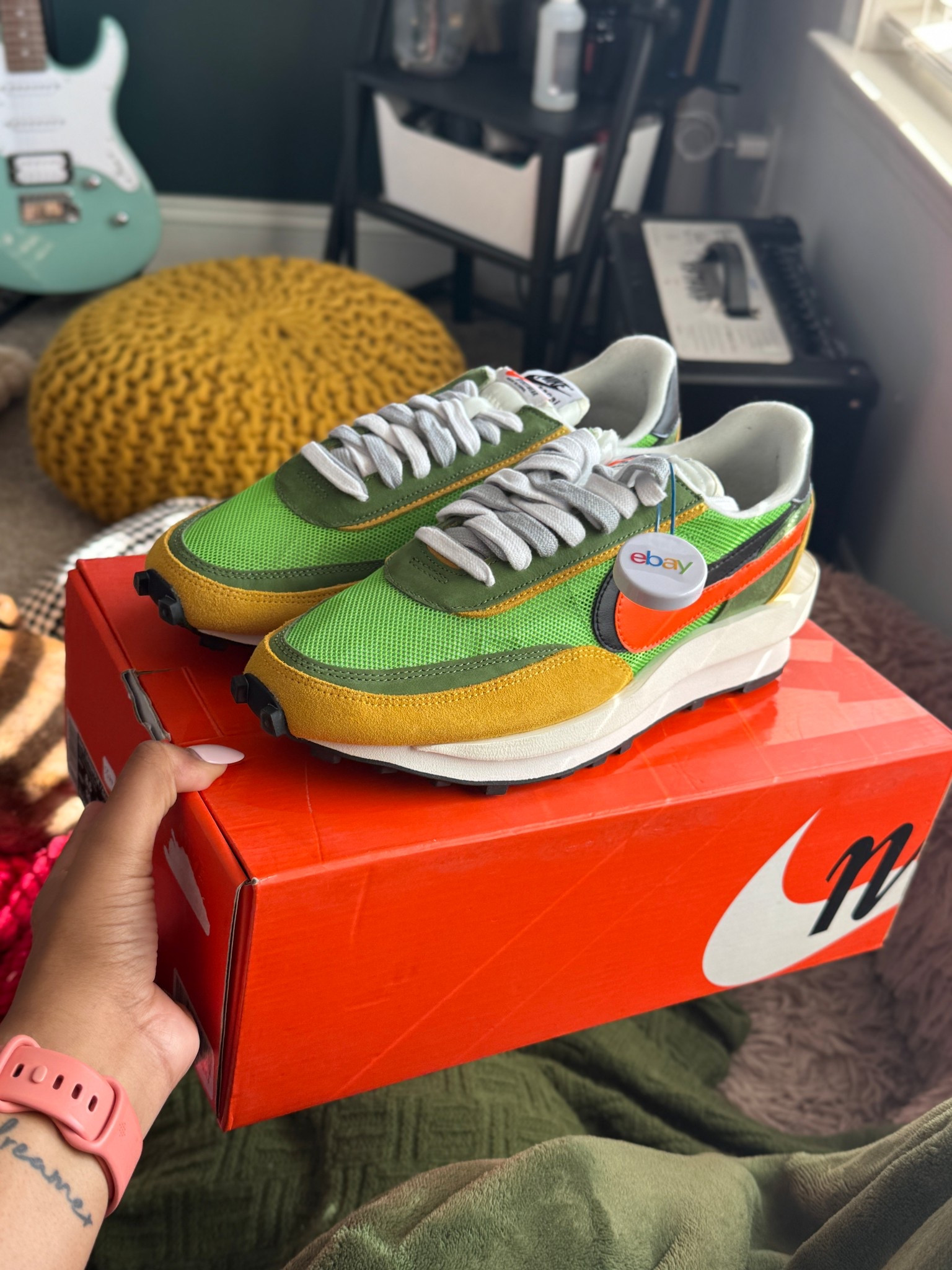 Got these beauties after wanting them from like 2 years. Price is steep but I love them! 💚🧡🤍 I have new and used ones linked 

They are true to size. I wear a women’s 10/men’s 8.5

#LTKootd #LTKvlog #LTKBeauty