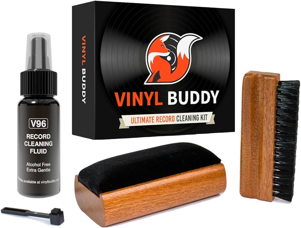 Vinyl Buddy Ultimate Vinyl Record Cleaning Kit | Includes: Record Cleaner, Velvet Brush, Microfib... | Amazon (US)