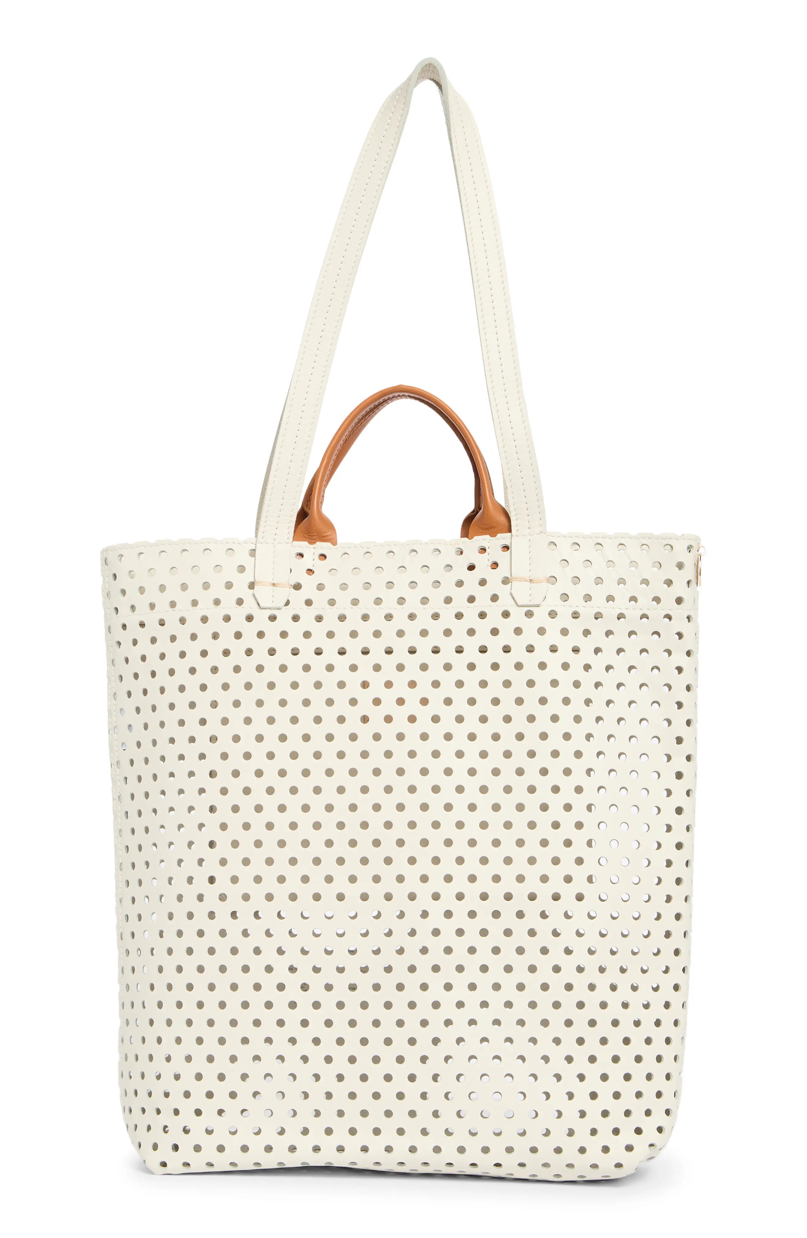 Micheline Perforated Leather Tote (Women) | Nordstromrack | Nordstrom Rack