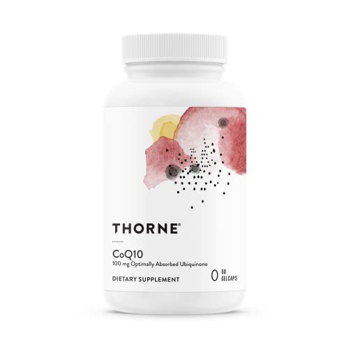 THORNE - CoQ10 (Formerly Q-Best 100) - 100mg Optimally Absorbed Ubiquinone - Gluten-Free Dietary Supplement Support for Heart Health & Brain Function* - 60 Gelcaps | Amazon (US)