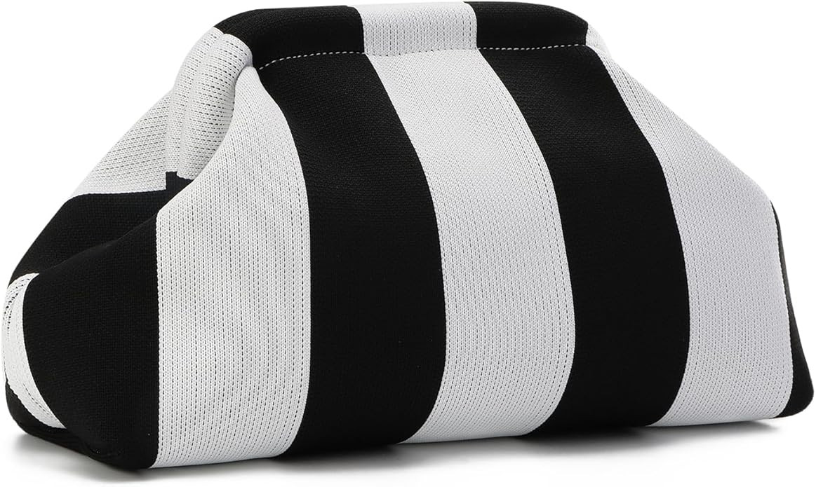 Oweisong Summer Beach Clutch Purses for Women Woven Crochet Handbags Dumpling Clutch Ruched Cloud... | Amazon (US)