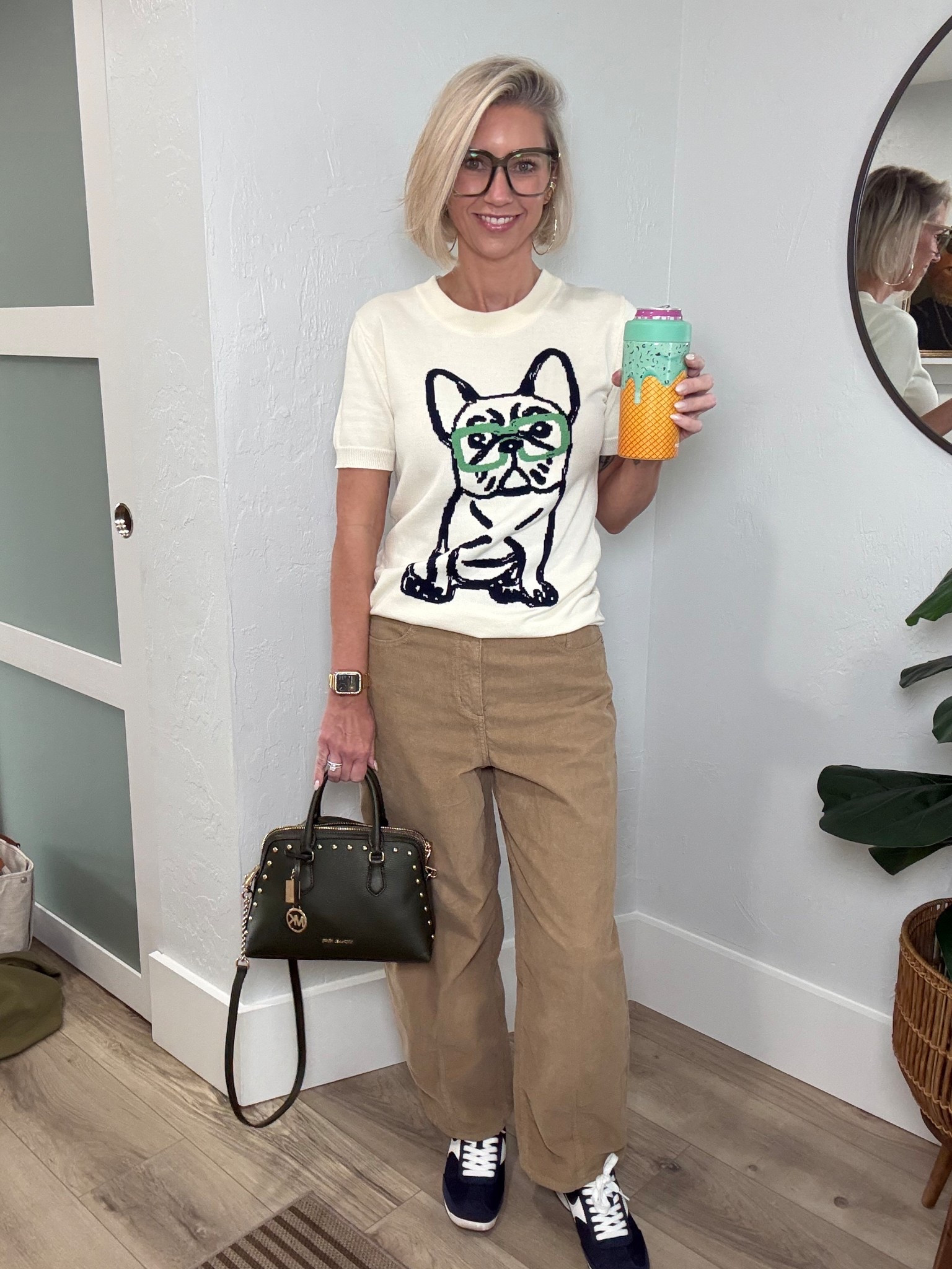 Weekend OOTD

How cute is this short sleeve top from Oxknit?? The dog is navy blue with green glasses. I’m wearing a small. 

My barrel corduroys are from Target. I’m wearing a 6. But could easily do a 4. 

My sneakers are from Target. 

#LTKgrwm #LTKOver40 #LTKootd