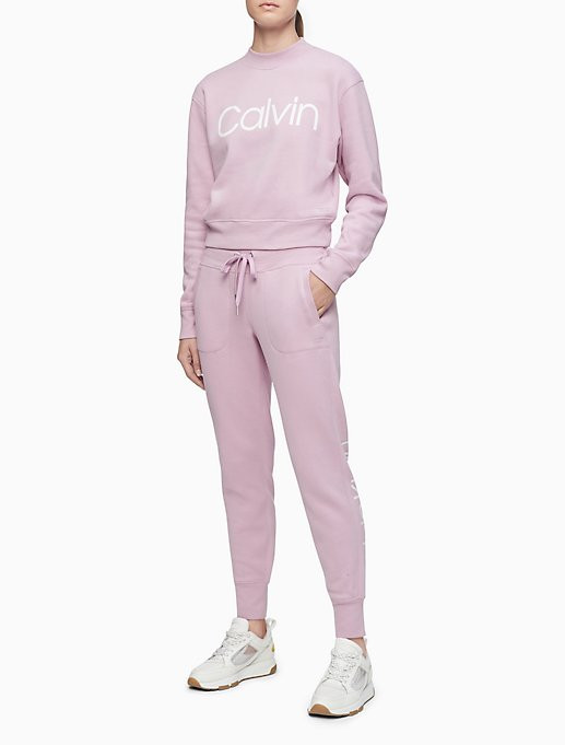 Performance Logo Mock Neck Cropped Sweatshirt | Calvin Klein (US)