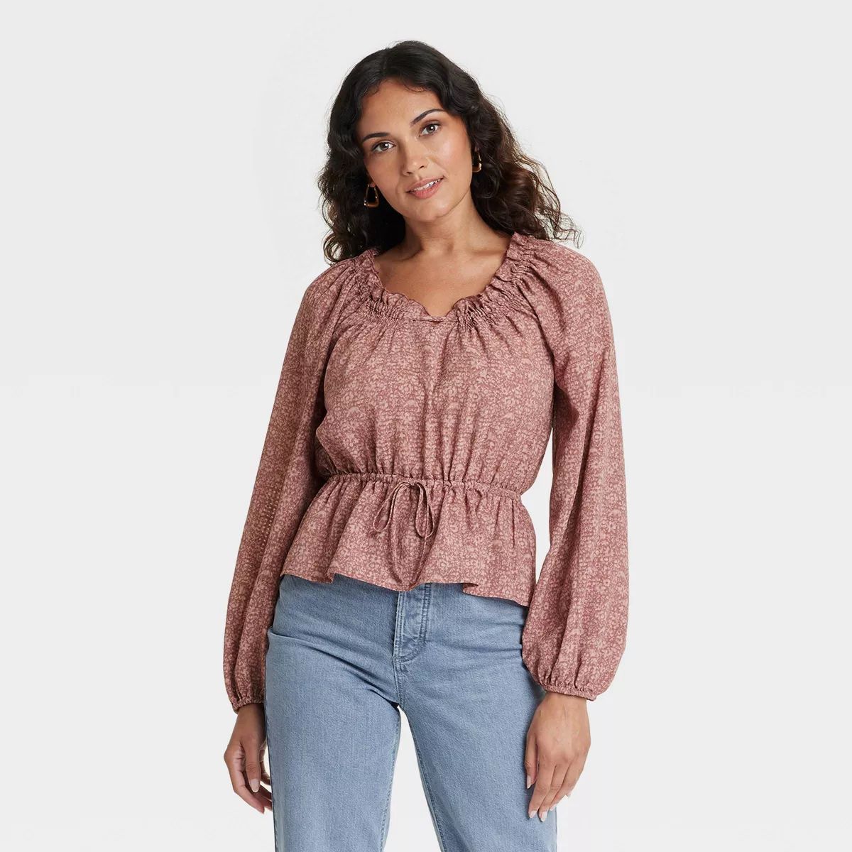 Women's Balloon Long Sleeve Blouse - Universal Thread™ | Target